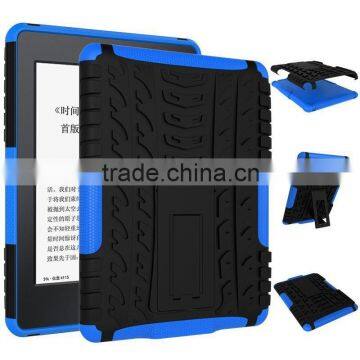 New products 2015 innovation product pc tpu hybrid case with kickstand case for amazon kindle paperwhite 3  china