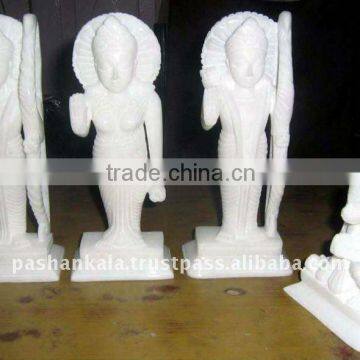 White Ram Darbar Idol Statue