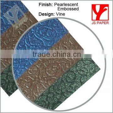 Embossed perfumed paper with different designs