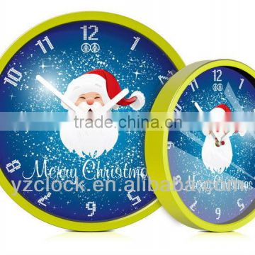 10" Plastic Wall Clock with christmas song