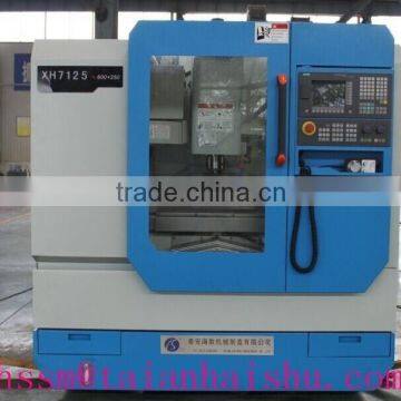 3 axis XH7125 cnc vertical machining center with taiwan high speed spindle factory manufacturing price