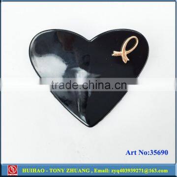 heart shaped metal shoe clips for high heel 35690