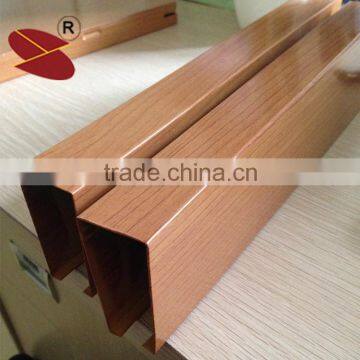 0.5 Thickness China manufacture aluminum baffle u false ceiling