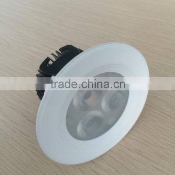 white wireless 3W led COB spotlight pure white cutout 72mm dimmable ceiling light CE with ROHS