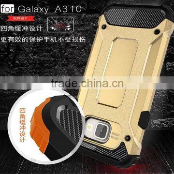 Low MOQ PC+TPU Combo Case Cover for Samsung Galaxy a3 2016,Slim Shockproof Super Armor Case for Samsung A310