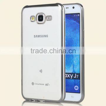 LZB New arrival Electroplating TPU Cover Case for Samsung galaxy j7