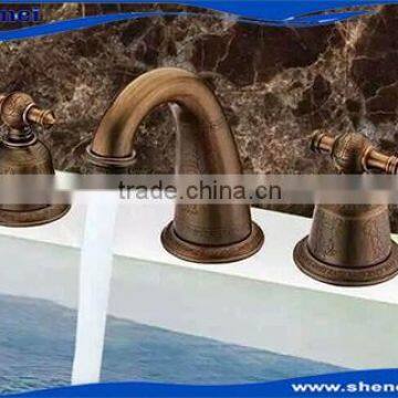 5 Years Quality Guarantee ,Best Selling Brass 3 Holes Wash Bath Faucet