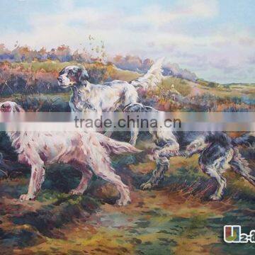 Dogs group handmade paper for watercolor painting