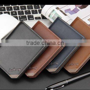Baellery Men Business PU Leather Wallet for Young Billfold photo-2