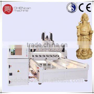 CHINESE Eight Heads cnc Engraving and Cutting Router Machines with 8 rotaries