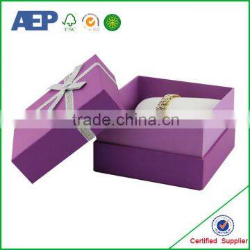 Paper board printed cheap custom ring box