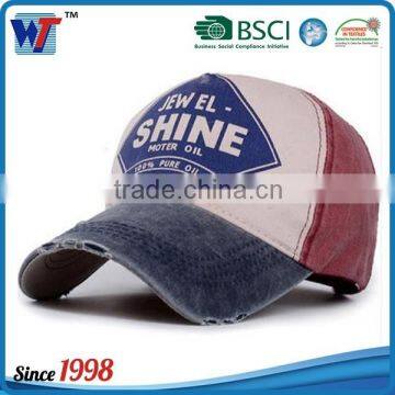 Wholesale Washed Frazzle Dad Hat Custom 6 Panel Baseball Cap photo-2