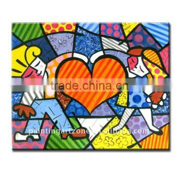Stretched canvas painting