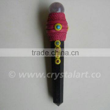 BLACK TOURMALINE CHAKRA TIBETAN HEALING WANDS