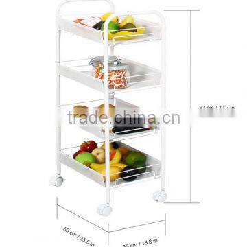 Metal Mesh Kitchen SHELVES Rolling Cart Trolley Utility Storage Rack Cabinet