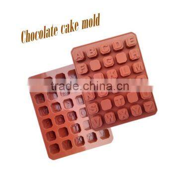 Handmade soap DIY chocolate ice mold English alphabet FDA silicone cake mold