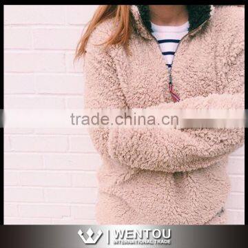 Women Fleece Fuzzy Pullover