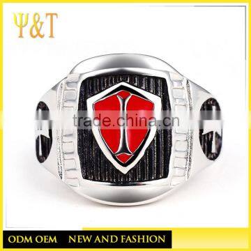 Best Seller Stainless Steel Cross Rings, Knight Armor Templar Crusader Shield Cross Rings(HF-002)