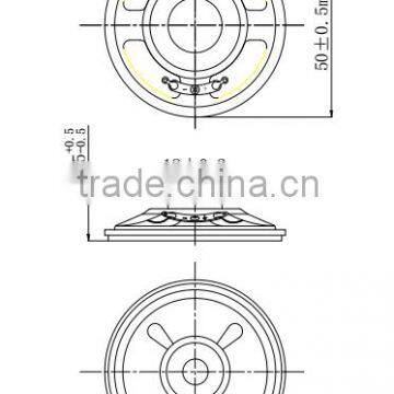 2016 High End 50mm 3w 16 Ohm Speaker