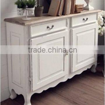 antique design wood shabby chic sideboard for living room