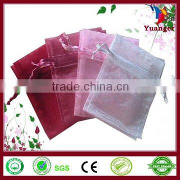 Wedding Organza Heart Tropical Gift Bags with Flower China