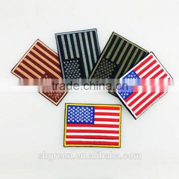 Colorful thread flag embroidery emblem garment patch