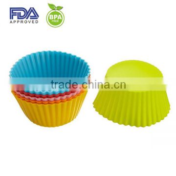 silicone muffin cups/single silicone muffin cups