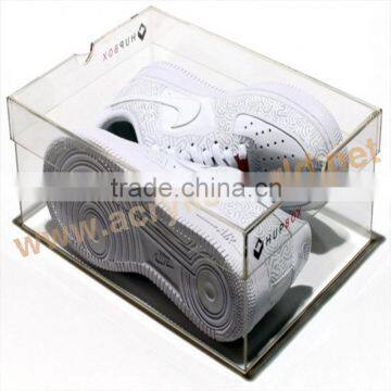 handmade high quallty clear acrylic shoe box/acrylic nike shoes boxes