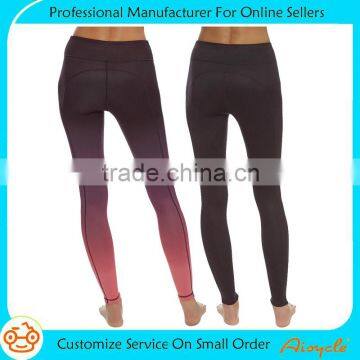 2016 Hot Selling New Style Women Custom Fashion Yoga Pants polyester-spandex pants