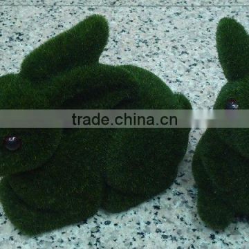 Artificial grass animal rabbit for decor