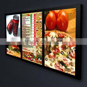 Wall Mount Restaurant Magnetic LED Backlit Menu Board