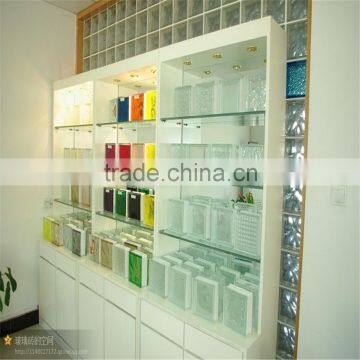 China Supplier Acid Frosted Side Color Glass Block