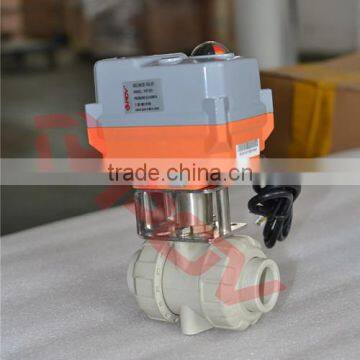 mini regulating type 12v electric solenoid actuator with pph ball valve