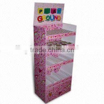 Recycled Material Cardboard Display, Pop up Display Stand, Corrugated Paper Display rack