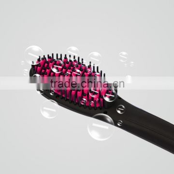 Beauty Hair Straightening Hair Brush Automatic Hair Straightener Brush Smooth Ceramic Straightening Brush