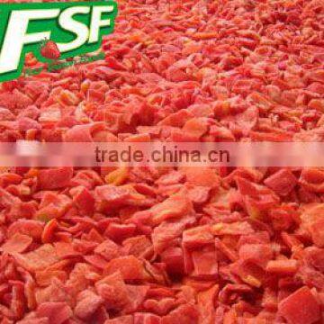 New crop dices&sliced frozen red pepper