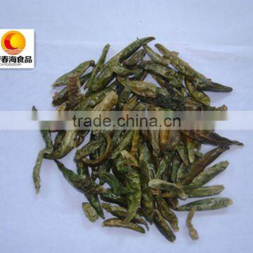 China supplier exported raw material dried whole green chilli