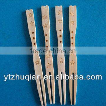 promotional various natural bamboo fruit fork