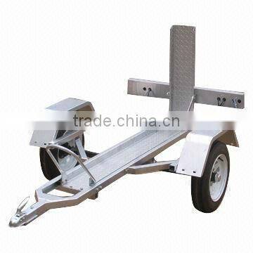 Hot Dipping Galvanized Single Motorcycle Trailer