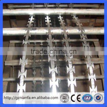 Security Prison Jail Fence with Razor Barbed Wire/concertina razor wire(Guangzhou Factory)