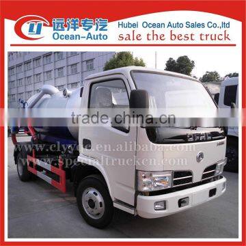 small size 4cbm vacuum tank truck sewage truck