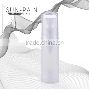 Unique design skin care use cosmetic refill airless pump bottle 15ml