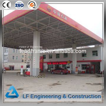 Long-span Steel Space Frame Petrol Station Design