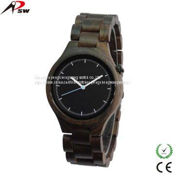 2017 hot sale wood watches Japan Miyota 2035 movement quartz watches