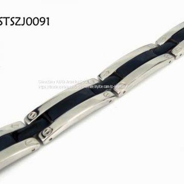 Women Gold Titanium Steel Jewelry Titanium Bracelets Bangles photo-2