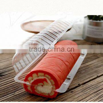 Vacuum Forming Disposable Plastic Clamshell Hinged Food Container, Clear Cake Packaging Box photo-4
