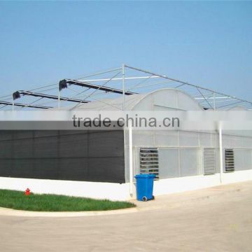 Multi span film greenhouse for agriculture planting