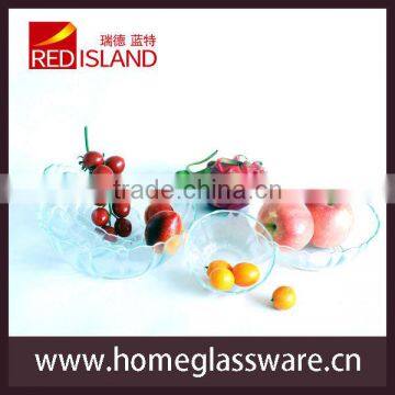 2015 New design glass bowl ,wholesale 7pcs glass set