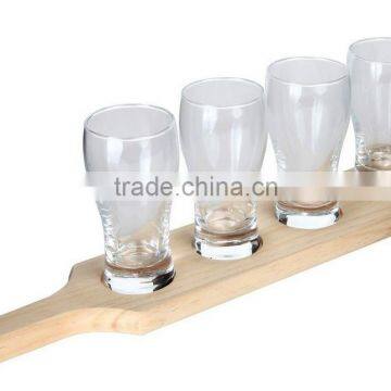 Customized Wooden Beer Tray/ Wooden Glass Tray photo-2