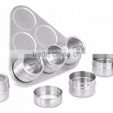 High Quality Useful Spice Stainless Steel Magnetic Cruet Condiments Spice Rack photo-3